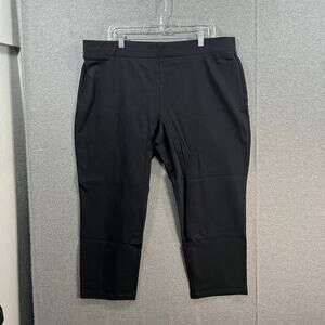 Susan Graver Petite Weekend Premium Stretch Slim-Leg Pants Black, Petite X-Large